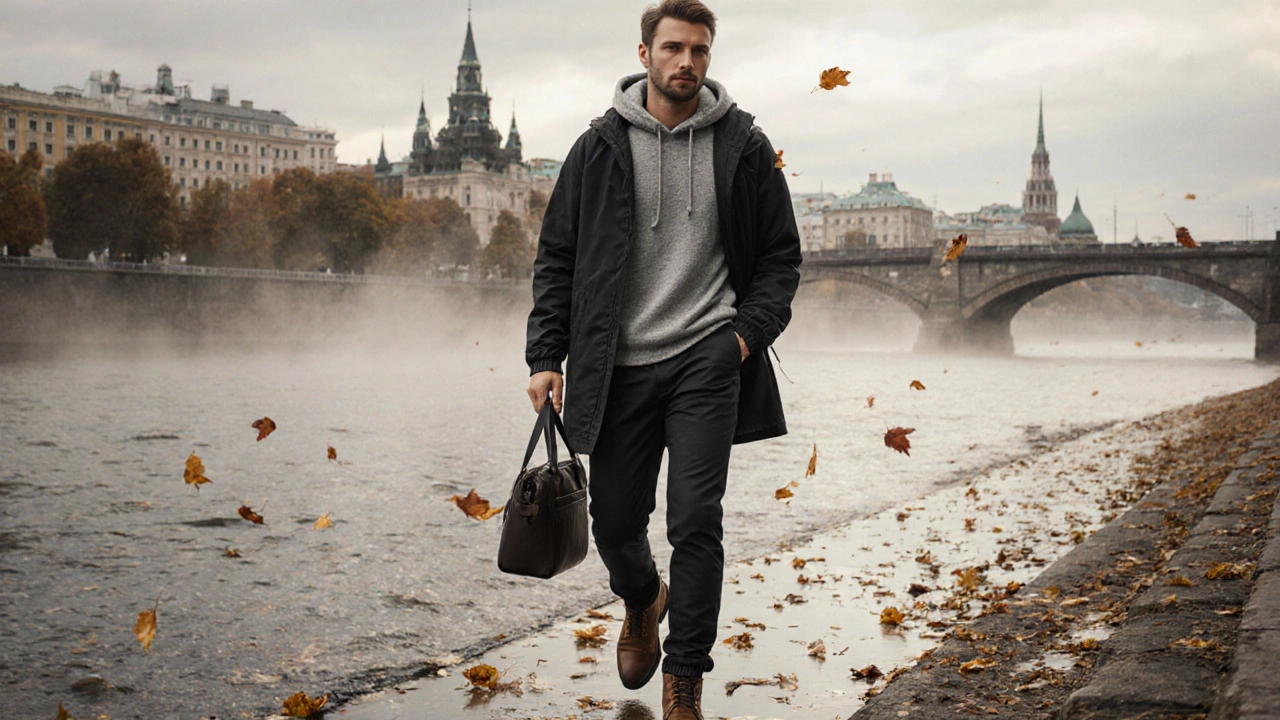 Как одеваться при 10 градусах тепла мужчине: практичные слои для осени в Санкт-Петербурге