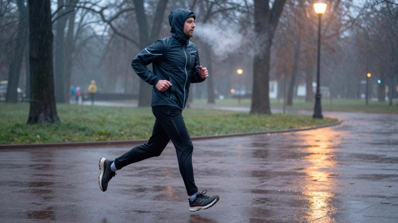 В чем бегать осенью мужчине: практичная обувь и одежда для холода, дождя и мокрой листвы